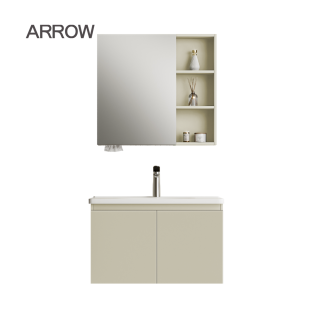Bộ Tủ Lavabo Arrow AHGP8G391TRB-2H/AP391E và Tủ Gương Arrow AHJGP8G391TRB