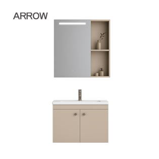 Bộ Tủ Lavabo Arrow AUDD8G3328-MY2/AP3328 và Tủ Gương Arrow AUDD8G3328-MY2